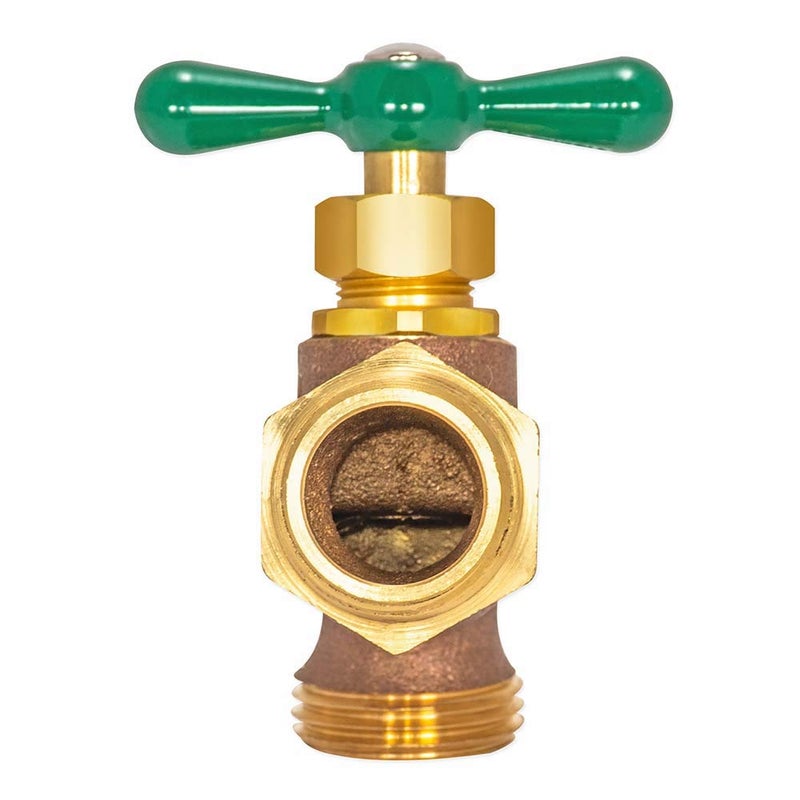 Eastman Heavy-Pattern Hose Bibb, 3/4 Inch MIP Connection x 3/4 Inch MHT Connection, Brass Plumbing Fitting, 48629 - Image 3